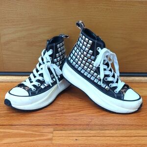 Steve Madden platform studs and cheetah sneakers